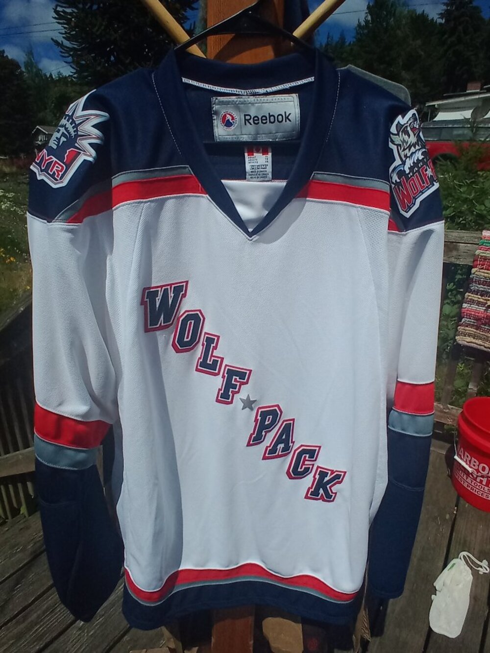 Vintage Hartford Wolf Pack Reebok AHL hockey jersey
